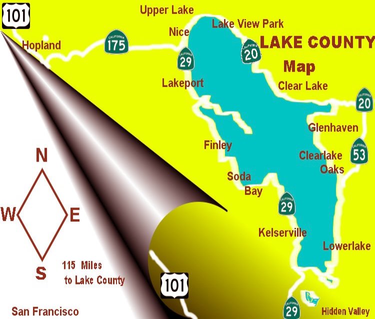 lake county winery map