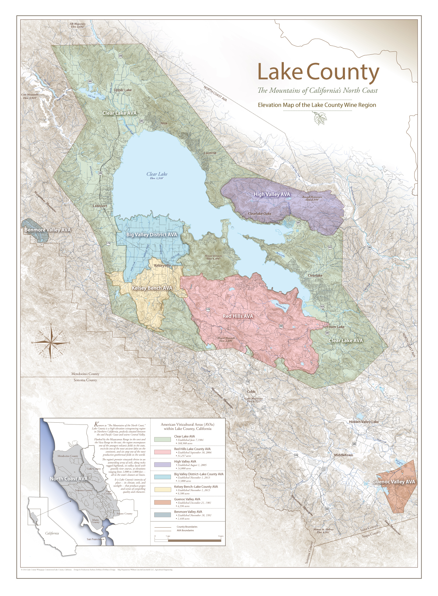 lake county winery map
